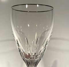 Lenox «Firelight» Crystal Wine Glass with Platinum Rim