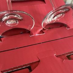 Riedel 8 7/8” 4 Crystal Vivant Champagne Flutes Glasses Germany New Open Box