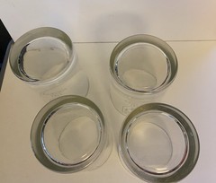 Set of 4 Phillips Exeter Academy 1781 Society Etched Rocks Glasses Low Ball Bar