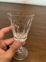 STUNNING VTG SET(4) WATERFORD Crystal GLENCREE Claret Wine Glasses SIGNED 6″H