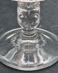 VTg Indiana Colony Glass Kings Crown Ruby Flashed Thumbprint Liquor 4-1/8”