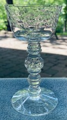 Set of TWO Heisey Crystal Riviere Cutting Liquor Cocktail Goblets
