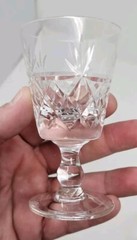 Royal Brierley Crystal BRUCE Cut Sherry Port Glass Set Of 2 Glasses Excellent 4″