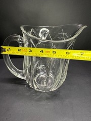 Vtg Cristal D’Arques Durand Pompano Tulip Water Pitcher Crystal Glass France 8″
