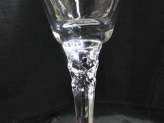Towle Cornet, Clear w/ Cut Stem: Water or Wine Goblet (s), 8 5/8″ Tall