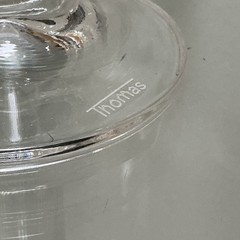 Colonna Graphic By Thomas 7 Water /Wine Goblets Black Striking Striped Stems