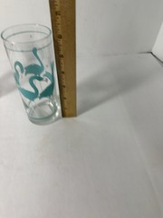 2 Vintage 70’s Libbey Flamingo Highball Tom Collins Barware Glass Tumblers 7”