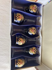 Vintage Soviet Russian Cobalt Blue Drinking Glasses