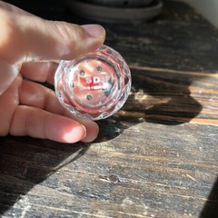 3 Simon Designs Crystal Cupcake 3.5” Sprinkles Paperweight Prisms Marked SD