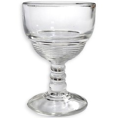 Small Classic MCM Liquor Cocktail Clear Glass 3.5″