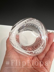 Art Deco-Style Florence Opulent Pink Gradient Gold Rim Lowball Drinking Glass