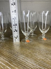Vintage ARCADIA Crystal Glass Cordial Hungary Set of 6 Liquor Glasses