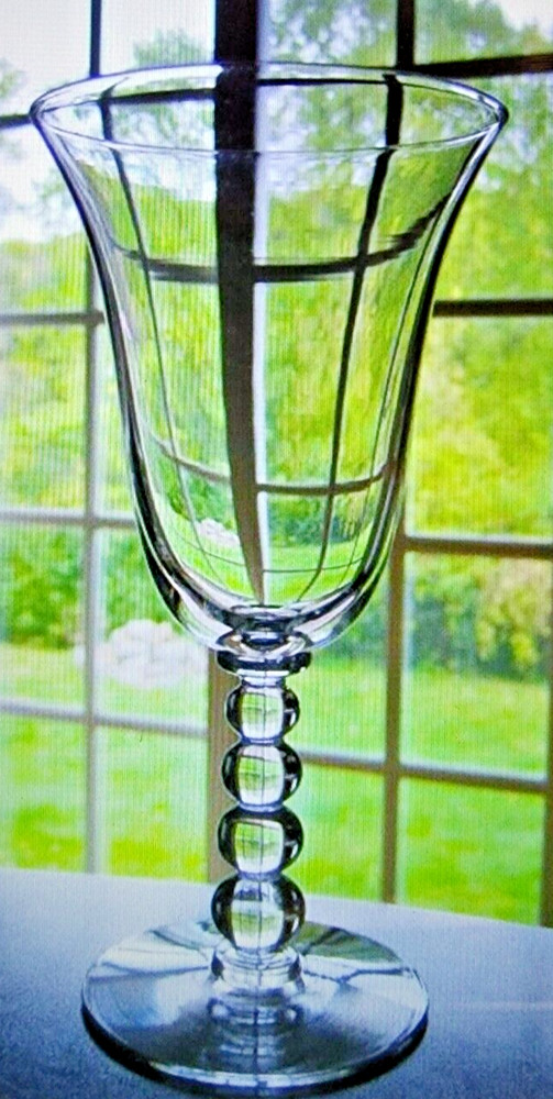 Vintage Imperial Candlewick Water Wine Glasses 4 Ball Steam 7.5 inches