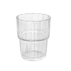 Arcoroc France NORVEGE 60024 Clear Ribbed 6.5 OZ Rocks Old Fashioned Glass NEW