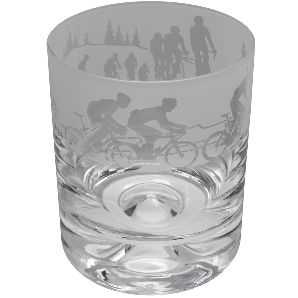 Whiskey Glass Decorated Cycling Sandblast Sport Drinking Tumbler Gift Box Animo