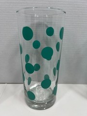 Set of 10 Turquoise Polka Dot Drinking Glasses almost match South Beach dishes