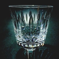 ATLANTIS ISABEL WINE GLASS, Cut Lead Crystal, 5 7/8″, 6 oz, Made In PORTUGAL