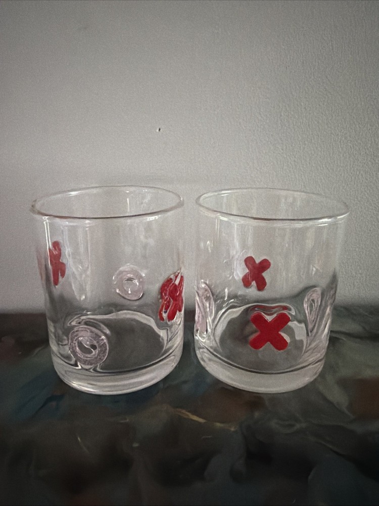 Clear Glass icon XO XOTumbler Design, Round Shape, Glossy Finish New~10 OZ