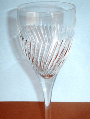 Waterford Carlow 4 Piece Wine Water Goblet 10 oz. Swirl Cut Ireland New in Box