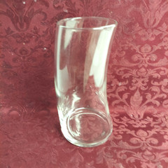 Libbey Clear Glass Bravura Cooler Rock Tumbler Curved Glasses 6 3/8″, 16 oz (4)