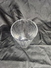 Vtg Tumbler Glass «Scotch» Pattern by Pasabahce «Block Optic» Windowpane Design