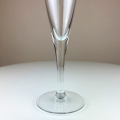 Vintage FERRARI Bohemia Champagne Flute Frosted Glass Logo Collectible Barware
