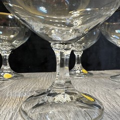 Vintage West Germany Gold Rimmed Crystal Champagne Stemware Glasses – New!