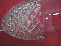 Vtg English Hobnail Water Goblets Set of 6 Square Base Clear Glass Westmoreland