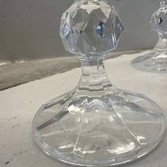 Bohemia Claudia Crystal Vintage Medium Wine Glasses 6”Tall 3.5” Wide Set of 4