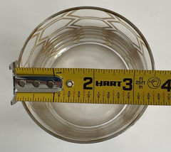 Set of 4 Rosanna Art Deco Double Old Fashioned Gilded Gold Glasses