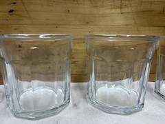 VTG Luminarc 500ml Clear Working Glass 10 Panel Tumbler Set of 4 Replacement