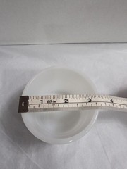 Vintage Glasbake Milk Glass Stacking Ramekin Custard Dessert Cup Sauce Dip