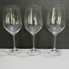 Lenox Tuscany Classics Set 3 piece Bordeaux Red Wine Glasses Crystal 26.5”