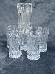 Fostoria Monarch Clear Crystal Highball Glass Tumbler Heavy 5.5″ Elegant Set 6