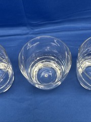 Four Heavy Bubble Bottom Old Fashion Cocktail Whiskey Bar Glasses