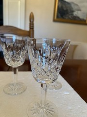 Set of 5 Waterford LISMORE 5 7/8′» Wine Claret Liquor Glasses – Excellent