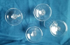 SET OF 4 RCY1 ROYAL CRYSTAL ROCK 5 7/8-inch WINE GLASSES MADE IN ITALY EXCELLENT