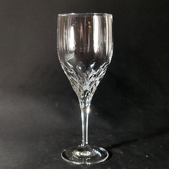 GORHAM DIAMOND WATER GLASS, Cut Lead Crystal, 8 3/8″, 10 Oz, Made in Germany