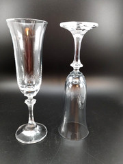 (3) Vtg~ ROYAL BAVARIAN CRYSTAL FLUTES~Champagne 6oz~8.25″~GERMANY~EXCELLENT