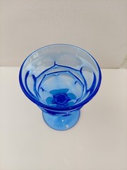 Fostoria Argus Blue Sorbet Dessert Glass, 5″