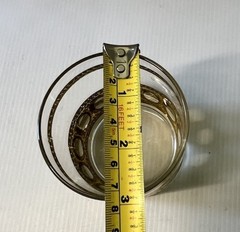 Set Of 5 Culver ANTIGUA 3 ½” Double Old-Fashioned Glasses 22k Gold Trim SALE!