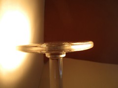 Vintage Mixed Frosted Leaves Teardrops Set of 3 Water Goblet Glasses