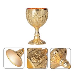 2pcs Brass Goblet Chalice Cup – Mini Medieval Wine Cup 1.7×2.7 in,30ml | Food…