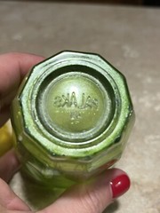 2Vintage Palaks Jewel Tone Color Juice Glasses Yellow Green