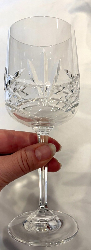 BOHEMIA CRYSTAL CRYSTALEX WHITE WINE GLASS MINT COND -FREE SHIP