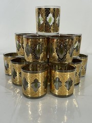 Rare MCM | SET OF 4 | Culver 22-Karat Gold Glasses Valencia pattern 5 oz – SD