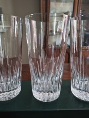 6 Stuart Crystal Monaco 6 1/4″ Highball Glasses