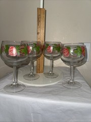 VTG Franciscan Desert Rose Wine Glasses Goblets, 10-12 Oz, 6.5 » Tall Set Of 4