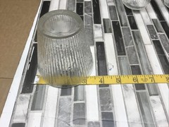 Jeannette Finlandia Cracked Ice Tree Bark Rocks Tumbler glass Vintage Set Of 4