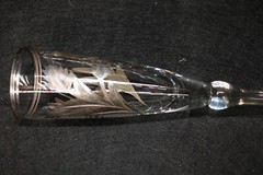 SET of 5 Artesania Tabuisa Peru Inca Gods Platinum Champagne Flutes {324}